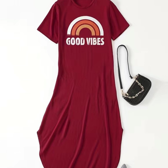 Nwt Good Vibes casual maxi dress! - Picture 2 of 4